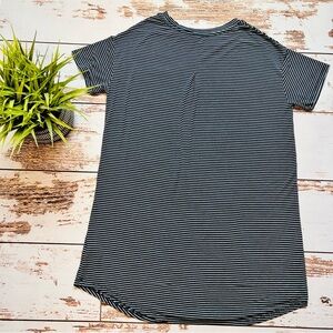 Stars Above | Women's Striped Soft Short Sleeve Nightgown, Size M